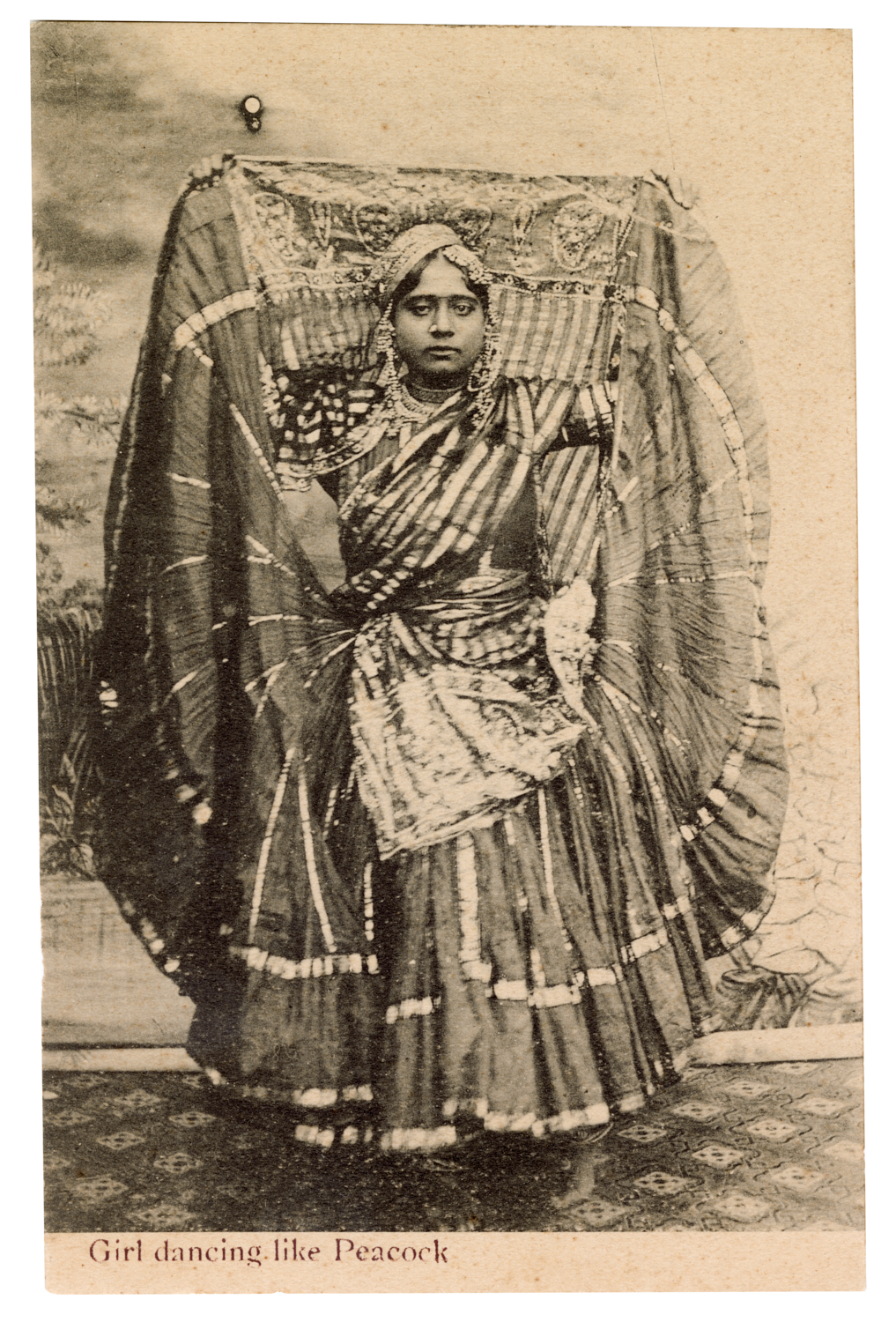 Girl Dancing like Peacock