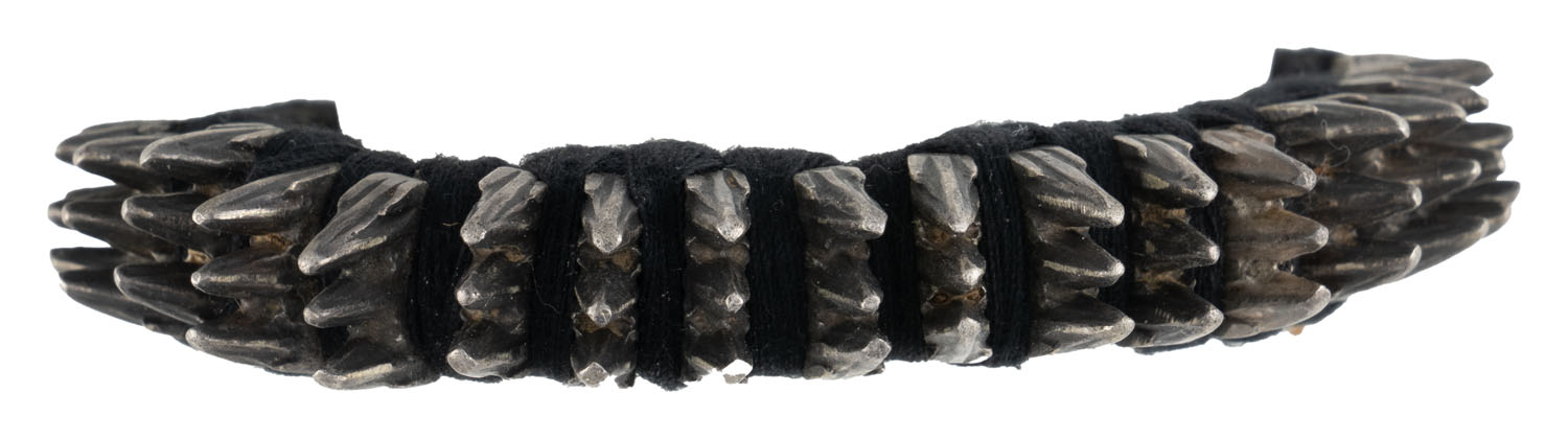 Silver and Cotton Pahunchi (Bracelet)