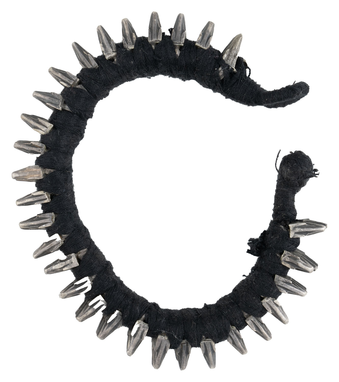 Silver and Cotton Pahunchi (Bracelet)