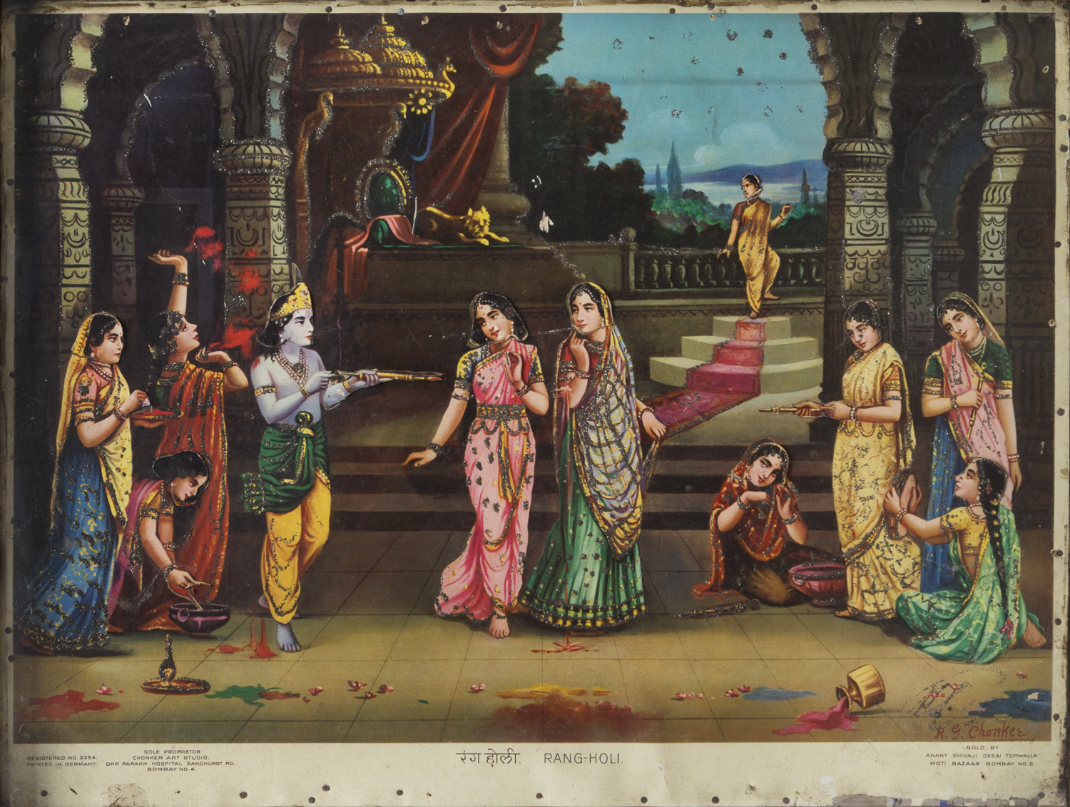 Semi-Automated Portable Display Unit Depicting 'Rang Holi'