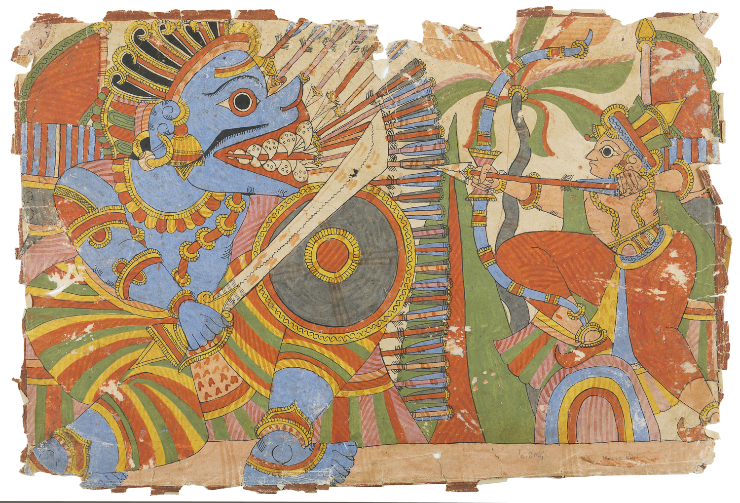 A Hero Slaying a Demon