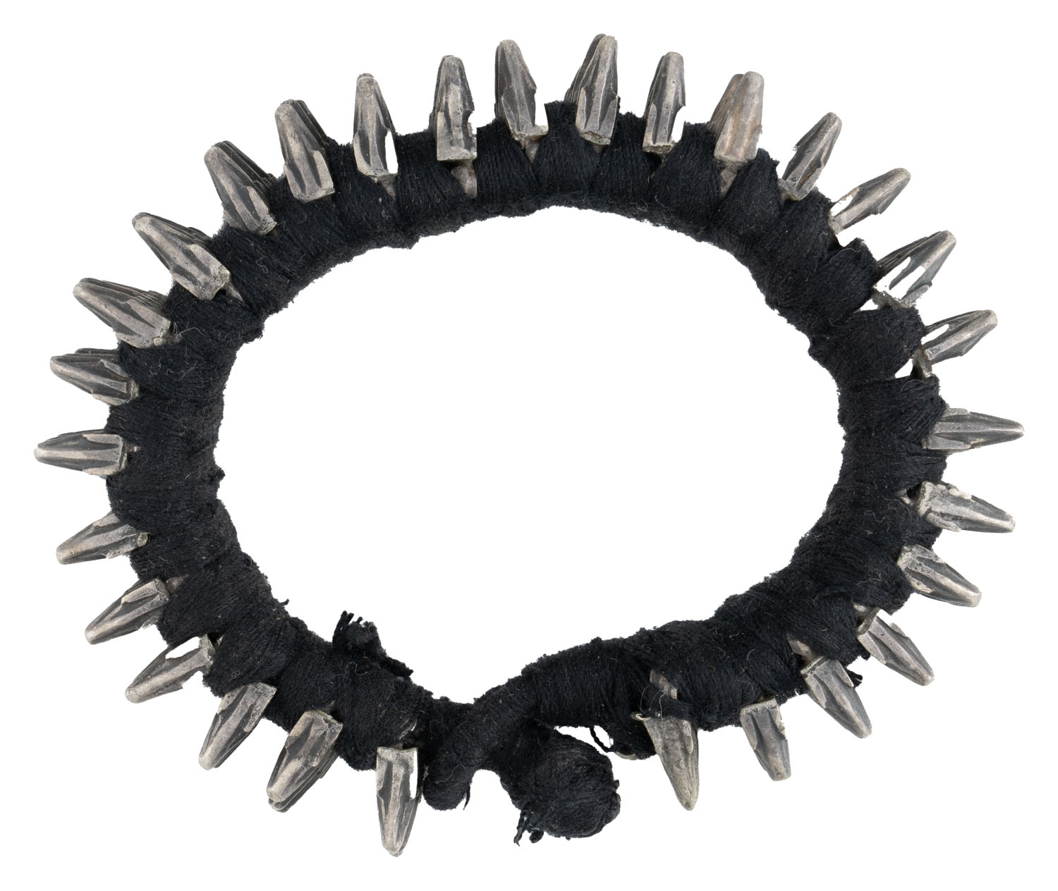 Silver and Cotton Pahunchi (Bracelet)